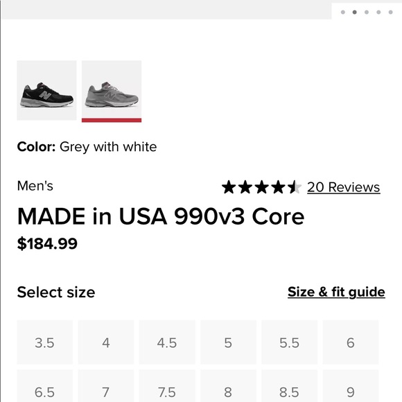 New Balance 990v3 - Picture 5 of 11